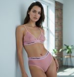 ست برالت و شورت کلوین کلاین 'عاشقانه مدرن' - مدل مثلثی تمام تور (Calvin Klein) - Image 6