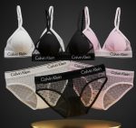 ست برالت و شورت کلوین کلاین 'عاشقانه مدرن' - مدل مثلثی تمام تور (Calvin Klein) - Image 8