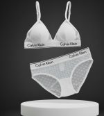 ست برالت و شورت کلوین کلاین 'عاشقانه مدرن' - مدل مثلثی تمام تور (Calvin Klein) - Image 9
